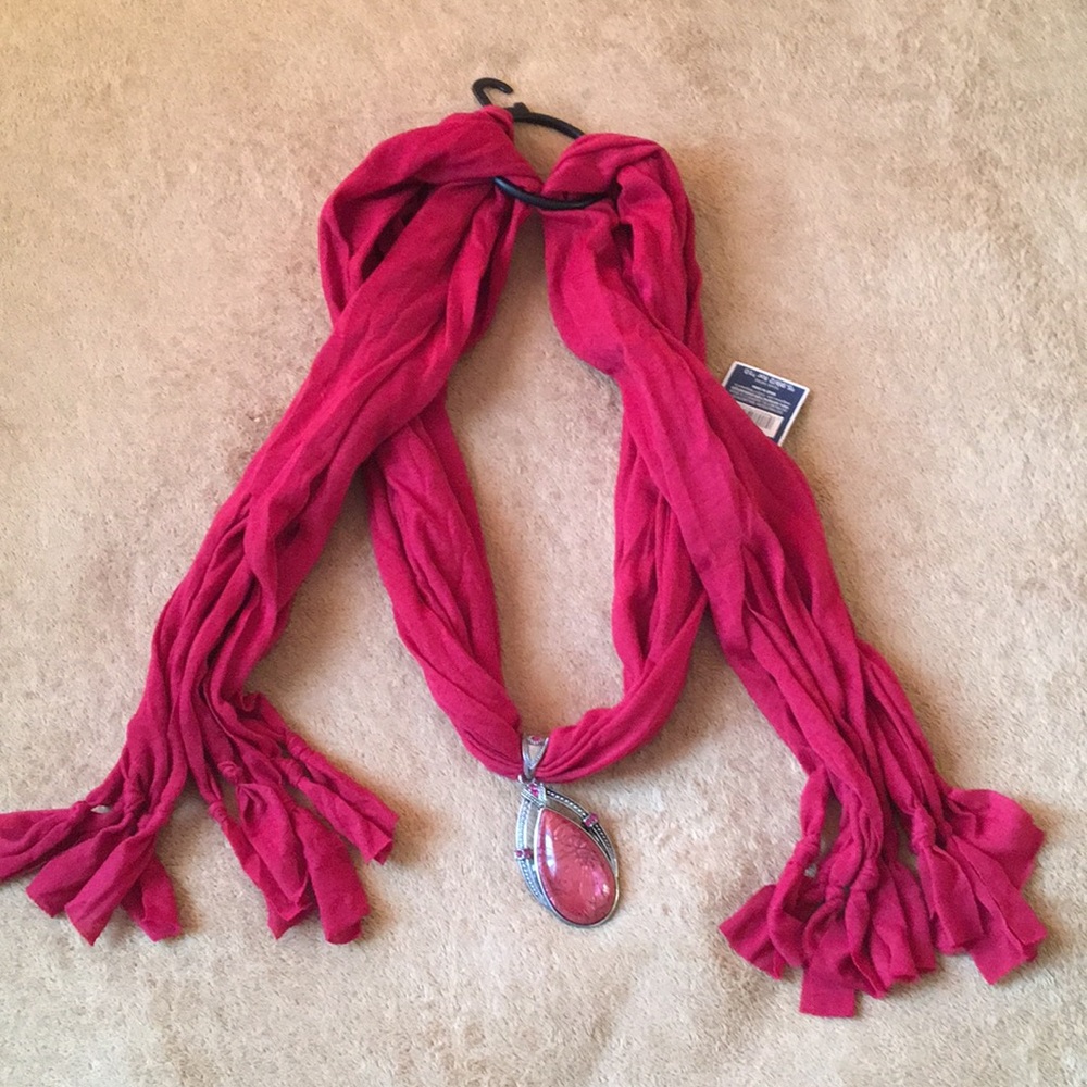 West Loop Red Charm scarf New with tag